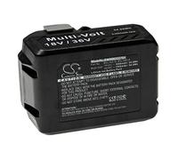 vhbw Batterie Compatible avec HiKOKI WH18DBFL2, WH36DB, WR36DA, WR36DB Outil électrique (3000/1500 mAh, Li-ION, 18/36 V)