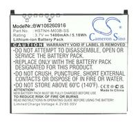 vhbw Batterie Compatible avec HP IPAQ HX20xx-Serie HX2000 téléphone Portable (1500mAh, 3,7V, Li-ION)