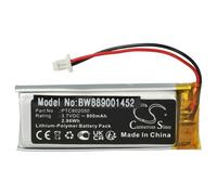 vhbw Batterie Compatible avec Interphone F3MC, F3, F2S, F2, F3S, Edge, Connect, Active Casque Audio, écouteurs sans Fil (800mAh, 3,7V, Li-polymère)