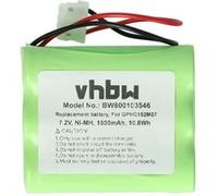 vhbw NiMH Batterie 1500mAh (7.2V) compatible avec iRobot Braava 320, 321 aspirateur remplace GPRHC152M073.