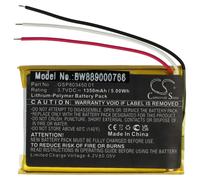 vhbw Batterie compatible avec JBL Free X TWS Charging Case boîtier de charge (1350mAh, 3,7V, Li-polymère)