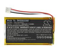 vhbw Batterie compatible avec JBL Go 3 haut-parleurs, enceintes portatives (800mAh, 3,8V, Li-polymère)