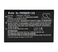 vhbw Batterie compatible avec Kenwood TCP-U90F, UBZ-BH47FR, UBZ-RJ27 radio talkie-walkie (1050mAh, 3,7V, Li-ion)