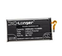 vhbw Batterie Compatible avec LG V40 ThinQ, V405UA0, V405UAB, V409N Smartphone (3400mAh, 4,4V, Li-polymère)