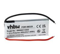 vhbw Batterie Compatible avec Cardo Scala Rider Q2, Scala Rider Solo Casque Audio, écouteurs sans Fil (400mAh, 3,7V, Li-polymère)