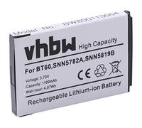 vhbw Batterie Compatible avec Motorola Flipside MB508, K1m, MB508, MB811, QA4, SL7550, Talkabout T72 téléphone Portable (1100mAh, 3,7V, Li-ION)