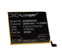 vhbw Batterie Compatible avec Motorola XT2016-2, XT2045-3 Smartphone (3800mAh, 3,85V, Li-polymère)