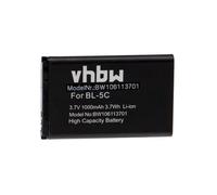 vhbw Batterie Compatible avec Nokia 3109 Classic, 3110 Classic, 3110 Evolve, 3120, 3650, 3660 Smartphone (1000mAh, 3,7V, Li-ION)
