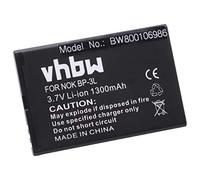 vhbw Batterie Compatible avec Nokia Asha 303 téléphone Portable (1300mAh, 3,7V, Li-ION)