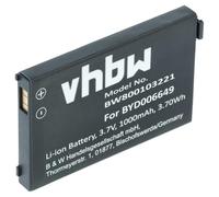 vhbw Batterie Compatible avec Nuk 10256296, BM300 Parent Unit, Eco Control + Video Moniteur bébé, babyphone (1000mAh, 3,7V, Li-ION)