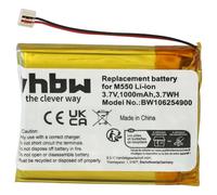 vhbw 1x Batterie Compatible avec Palm Tungsten T3, T2, T1 Tablette Notepad PDA Assistant Personnel (1000mAh, 3,7V, Li-ION)