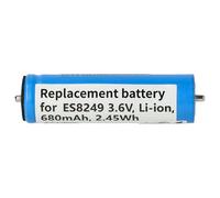 vhbw Batterie Compatible avec Panasonic ES-LV9A, ES-LV9C, ES-LV9CX, ESLV9C, ESLV9CX Rasoir Tondeuse électrique (680mAh, 3,6V, Li-ION)