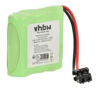 vhbw Batterie Compatible avec Panasonic KX-T4400, KX-T4370, KX-T4365, KX-T4600, KX-T4550, KX-T4500 téléphone Fixe sans Fil (600mAh, 3.6V, NiMH)