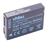 vhbw Batterie compatible avec Panasonic Lumix DMC-TZ8, DMC-TZ9, DMC-ZS10, DMC-ZS15, DMC-ZS20, DMC-ZS6 appareil photo APRN (750mAh, 3,6V, Li-ion)