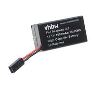 vhbw Batterie Compatible avec Parrot AR Drone 1,0, 2,0, 2.0 HD Drone (1500mAh, 11,1V, Li-polymère)