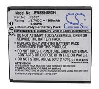 vhbw Batterie compatible avec Pax D200, D200T, IS275, Mini, myPOS D200 scanner de code-barre POS (1800mAh, 3,7V, Li-polymère)