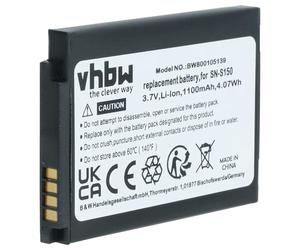vhbw Batterie Compatible avec Philips Avent SCD-603H | SCD-603/00, SCD603, SCD603/10, SCD603/20 moniteur bébé, babyphone (1100mAh, 3,7V, Li-ion)