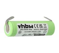 vhbw Batterie Compatible avec Philips Norelco RQ320, T2000, T3000, T600, T6000, T660 Rasoir Tondeuse électrique (2000mAh, 1,2V, NiMH)