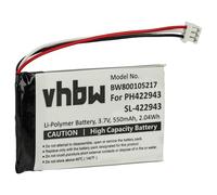 vhbw Batterie Compatible avec Philips S9A, S9A/34, S9A/38, S9H téléphone Fixe sans Fil (550mAh, 3,7V, Li-ION)