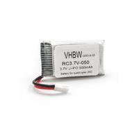 vhbw Batterie Compatible avec Quadcopter 20C Drone (500mAh, 3,7V, Li-ION)