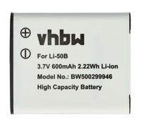 vhbw Batterie compatible avec Ricoh WG-80, WG-7 appareil photo (600mAh, 3,7V, Li-ion)
