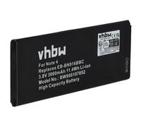 vhbw Batterie Compatible avec Samsung Galaxy SM-N9100, SM-N9106W, SM-N9109W, Note 4 (Chine Modèle) téléphone Portable (3000mAh, 3,8V, Li-ION)
