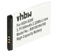 vhbw Batterie Compatible avec Samsung GT-E2530, GT-E2600, GT-S3030, GT-S3100, GT-S3110, GT-S5150 Glamour, SGH-A701 Smartphone (600mAh, 3.7V, Li-ION)