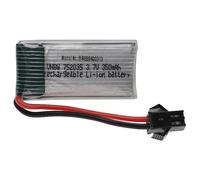 vhbw Batterie Compatible avec SM-2P connecteur pour modéle RC par ex. Voiture de Course Avion (350mAh, 3,7V, Li-polymère, 37 x 19 x 8 mm)