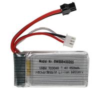 Vhbw Batterie Compatible Avec Sm-2p Connecteur Pour Modéle Rc Par Ex. Voiture De Course Avion (850mah, 7,4v, Li-Polymère, 56 X 30 X 17 Mm)-Vhbw