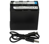 vhbw Batterie compatible avec Sony CCD-SC5, CCD-SC55, CCD-SC65, CCD-TR1, CCD-TR200, AX2000E appareil photo (7800mAh, 7,4V, Li-ion), prise USB-C