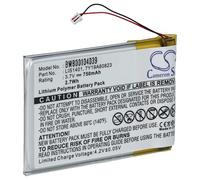 vhbw Batterie Compatible avec Sony NWZ-S618FBLK, NWZ-S616, NWZ-S616F, NWZ-S618 Lecteur de Musique MP3 (750mAh, 3,7V, Li-polymère)