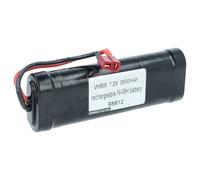 vhbw Batterie Compatible avec T-Plug (f) connecteur pour modéle RC (3600mAh, 7,2V, NiMH, Noir)