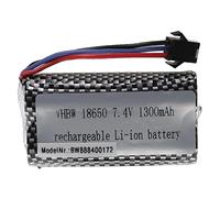 vhbw Batterie Compatible avec TurbineX Stunt-Fun-Racer Nr. 820575 modéle RC (1300mAh, 7,4V, Li-ION, 69 x 37 x 19 mm)
