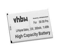 vhbw Batterie Compatible avec Ulefone S8, S8 Pro Smartphone (3000mAh, 3,8V, Li-polymère)