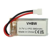 vhbw Batterie Compatible avec Walkera Genius CP, HM Mini CP-Z17, Mini CP, Mini Pet Drone (390mAh, 3,7V, Li-polymère)
