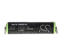 vhbw Batterie Compatible avec Wella Contura HS40, HS60, HS61 Rasoir Tondeuse électrique (700mAh, 1,2V, NiMH)