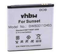 vhbw Batterie Compatible avec Wiko Goa, Sunset 2, Sunset téléphone Portable (1200mAh, 3,7V, Li-ION)