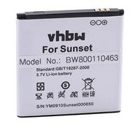vhbw Batterie Compatible avec Wiko Goa, Sunset, Sunset 2 Smartphone (1200mAh, 3,7V, Li-ION)