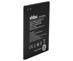 vhbw Batterie Compatible avec Wiko Jerry 3 | 2 téléphone portable (2500mAh, 3,8V, Li-ion)