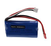 vhbw Batterie Compatible avec Wltoys WL912 modéle RC (1300mAh, 7,4V, Li-ION, 70 x 37 x 19 mm)