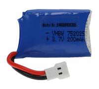 Vhbw Batterie Compatible Avec Xh 2.54 2p Connecteur Pour Modéle Rc Par Ex. Voiture De Course Avion (200mah, 3,7v, Li-Polymère, 28 X 19 X 8 Mm)-Vhbw
