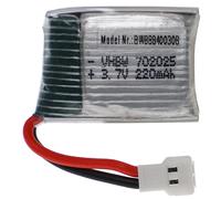 Vhbw Batterie Compatible Avec Xh 2.54 2p Connecteur Pour Modéle Rc Par Ex. Voiture De Course Avion (220mah, 3,7v, Li-Polymère, 29 X 20 X 8 Mm)-Vhbw