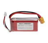 vhbw Batterie compatible avec XT60 connecteur pour modéle RC par ex. voiture de course avion (1200mAh, 11,1V, Li-polymère, 73 x 31 x 15 mm)