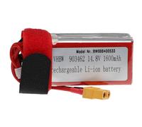 Vhbw Batterie Compatible Avec Xt60 Connecteur Pour Modéle Rc Par Ex. Voiture De Course Avion (1600mah, 14,8v, Li-Polymère, 75 X 35 X 34 Mm)-Vhbw
