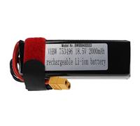 Vhbw Batterie Compatible Avec Xt60 Connecteur Pour Modéle Rc Par Ex. Voiture De Course, Avion (2000mah, 18,5v, Li-Polymère, 105 X 36 X 40 Mm)-Vhbw