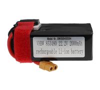 Vhbw Batterie Compatible Avec Xt60 Connecteur Pour Modéle Rc Par Ex. Voiture De Course, Avion (2000mah, 22,2v, Li-Polymère, 91 X 36 X 54 Mm)-Vhbw