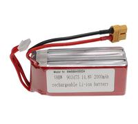 Vhbw Batterie Compatible Avec Xt60 Connecteur Pour Modéle Rc Par Ex. Voiture De Course Avion (2000mah, 14,8v, Li-Polymère, 88 X 35 X 38 Mm)-Vhbw