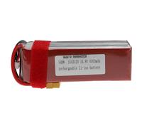 Vhbw Batterie Compatible Avec Xt60 Connecteur Pour Modéle Rc Par Ex. Voiture De Course, Avion (6000mah, 14,8v, Li-Polymère, 125 X 47 X 43 Mm)-Vhbw