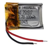 vhbw Batterie pour modéle RC par ex. Voiture de Course Avion (100mAh, 3,7V, Li-polymère, 18 x 16 x 8 mm)
