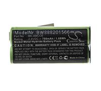 vhbw batterie remplace Waterpik BK-4MCCE pour brosse à dents électrique (700mAh, 2,4V, NiMH)